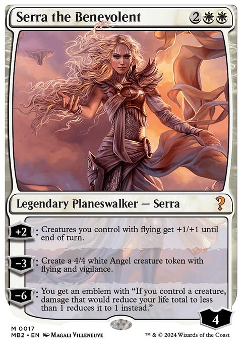 Serra the Benevolent, Mystery Booster 2 #17, Magic: The Gathering card