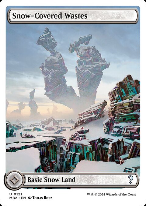 Snow-Covered Wastes, Mystery Booster 2 #121, Magic: The Gathering card