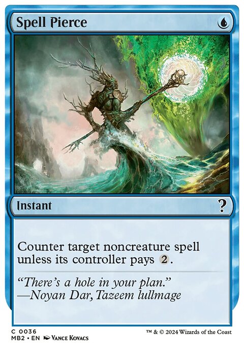 Spell Pierce, Mystery Booster 2 #36, Magic: The Gathering card