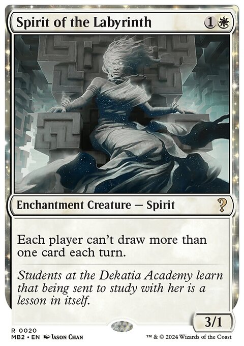 Spirit of the Labyrinth, Mystery Booster 2 #20, Magic: The Gathering card