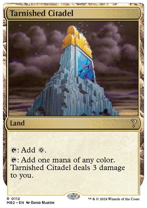 Tarnished Citadel, Mystery Booster 2 #112, Magic: The Gathering card
