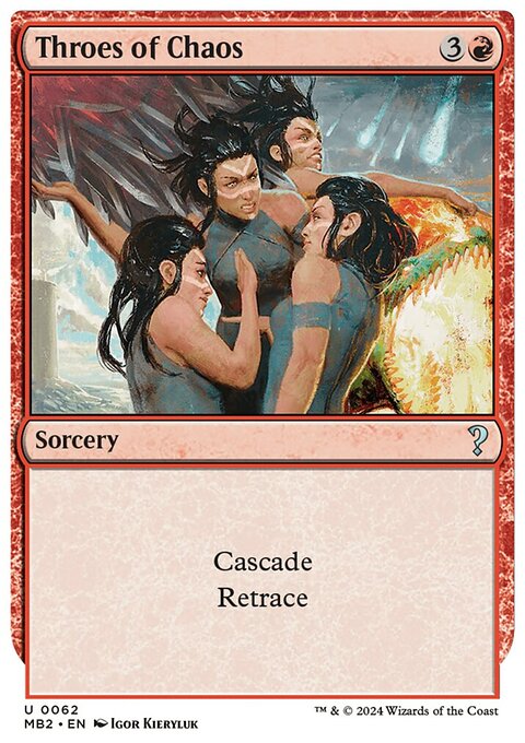 Throes of Chaos, Mystery Booster 2 #62, Magic: The Gathering card