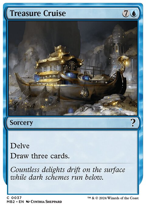 Treasure Cruise, Mystery Booster 2 #37, Magic: The Gathering card