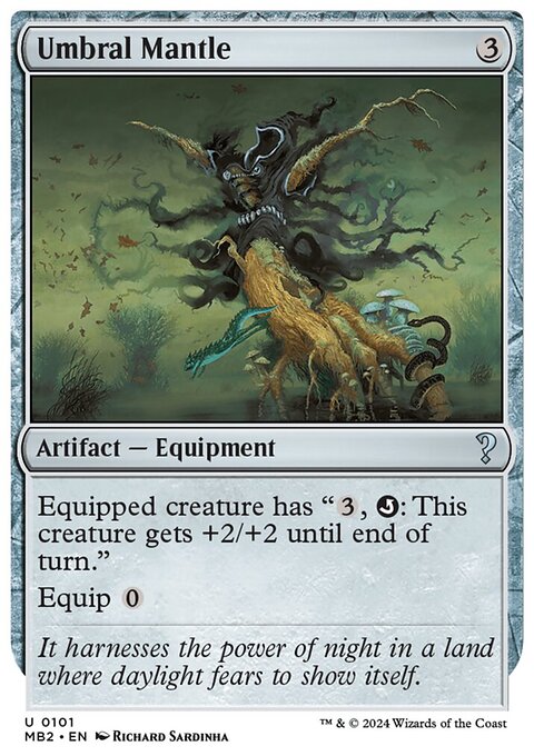 Umbral Mantle, Mystery Booster 2 #101, Magic: The Gathering card