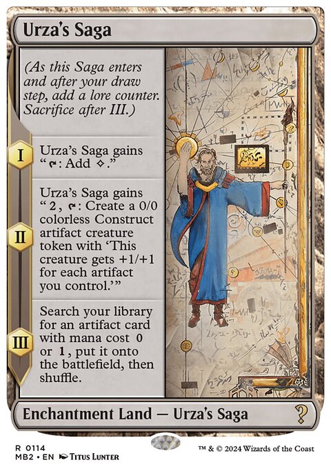 Urza's Saga, Mystery Booster 2 #114, Magic: The Gathering card