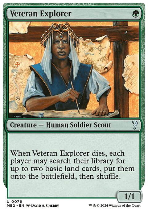 Veteran Explorer, Mystery Booster 2 #76, Magic: The Gathering card