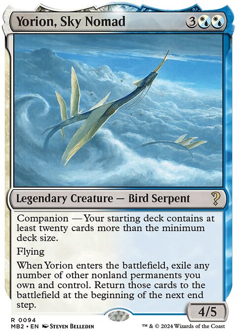 Yorion, Sky Nomad, Mystery Booster 2 #94, Magic: The Gathering card