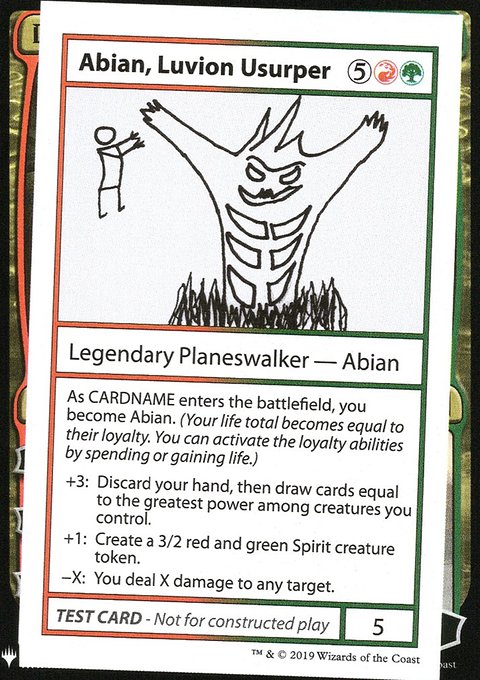 Abian, Luvion Usurper, Mystery Booster Playtest Cards 2019 #87, Magic: The Gathering card
