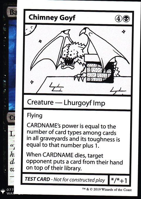 Chimney Goyf, Mystery Booster Playtest Cards 2019 #38, Magic: The Gathering card