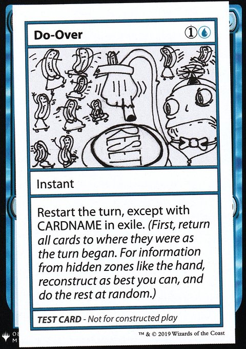 Do-Over, Mystery Booster Playtest Cards 2019 #20, Magic: The Gathering card