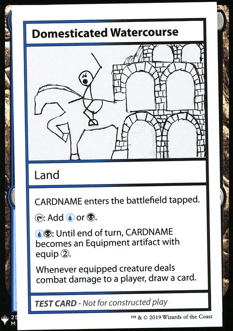 Domesticated Watercourse, Mystery Booster Playtest Cards 2019 #114, Magic: The Gathering card