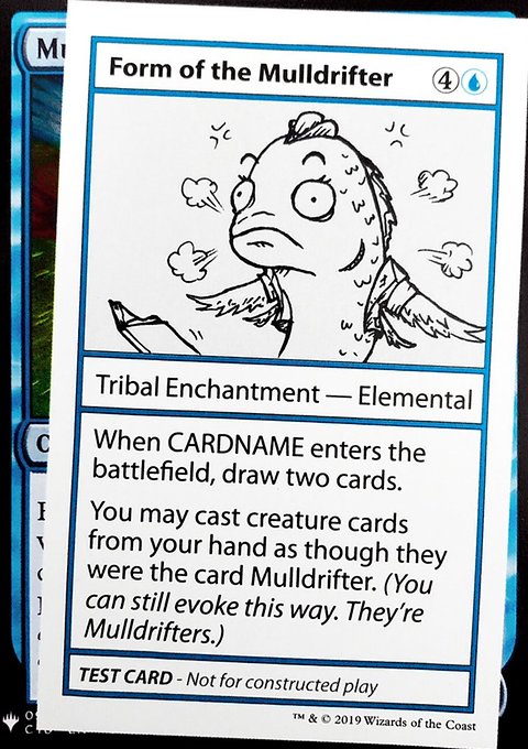 Form of the Mulldrifter, Mystery Booster Playtest Cards 2019 #22, Magic: The Gathering card
