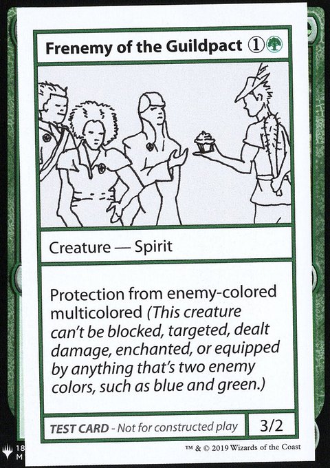 Frenemy of the Guildpact, Mystery Booster Playtest Cards 2019 #74, Magic: The Gathering card