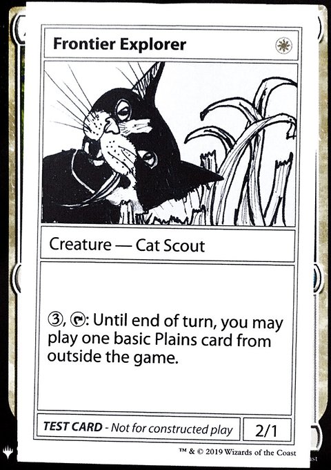 Frontier Explorer, Mystery Booster Playtest Cards 2019 #6, Magic: The Gathering card