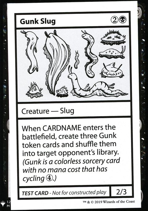 Gunk Slug, Mystery Booster Playtest Cards 2019 #43, Magic: The Gathering card