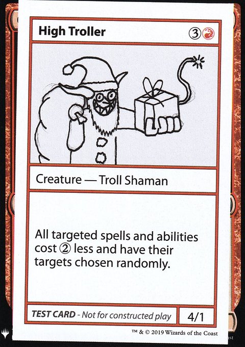 High Troller, Mystery Booster Playtest Cards 2019 #54, Magic: The Gathering card