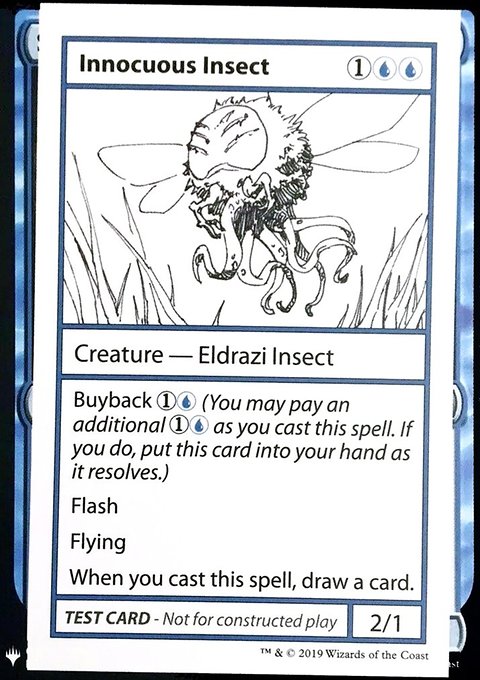 Innocuous Insect, Mystery Booster Playtest Cards 2019 #23, Magic: The Gathering card