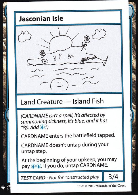 Jasconian Isle, Mystery Booster Playtest Cards 2019 #117, Magic: The Gathering card