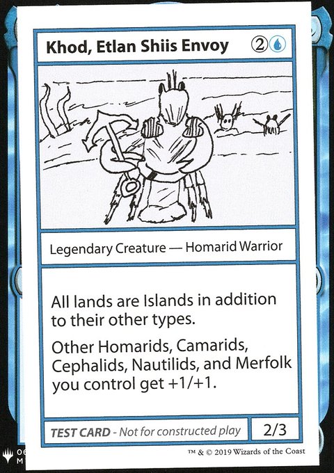 Khod, Etlan Shiis Envoy, Mystery Booster Playtest Cards 2019 #24, Magic: The Gathering card