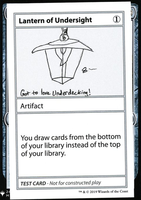 Lantern of Undersight, Mystery Booster Playtest Cards 2019 #106, Magic: The Gathering card