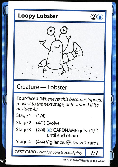 Loopy Lobster, Mystery Booster Playtest Cards 2019 #26, Magic: The Gathering card