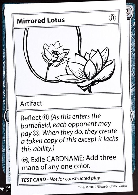 Mirrored Lotus, Mystery Booster Playtest Cards 2019 #107, Magic: The Gathering card