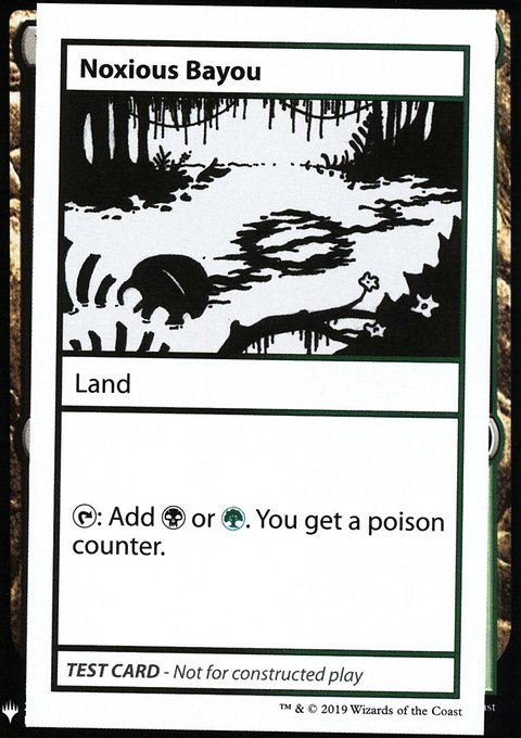 Noxious Bayou, Mystery Booster Playtest Cards 2019 #118, Magic: The Gathering card