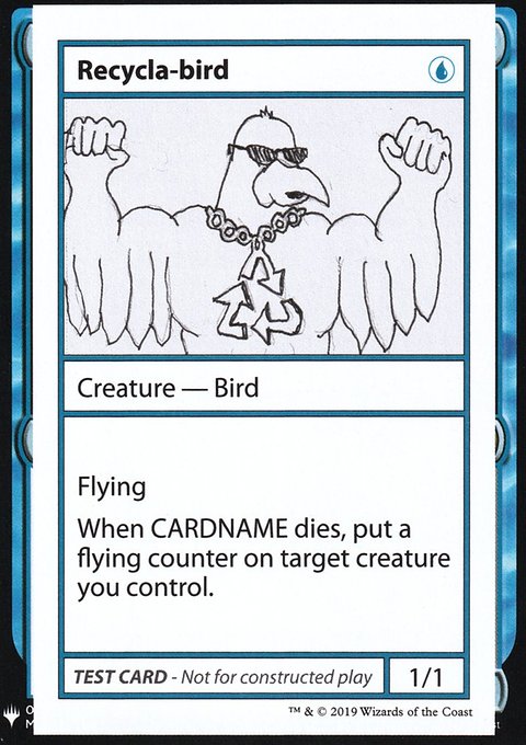 Recycla-bird, Mystery Booster Playtest Cards 2019 #28, Magic: The Gathering card