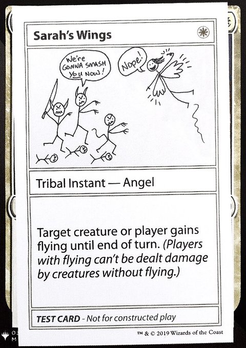 Sarah's Wings, Mystery Booster Playtest Cards 2019 #11, Magic: The Gathering card