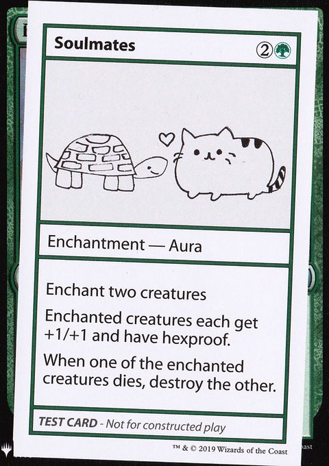 Soulmates, Mystery Booster Playtest Cards 2019 #84, Magic: The Gathering card