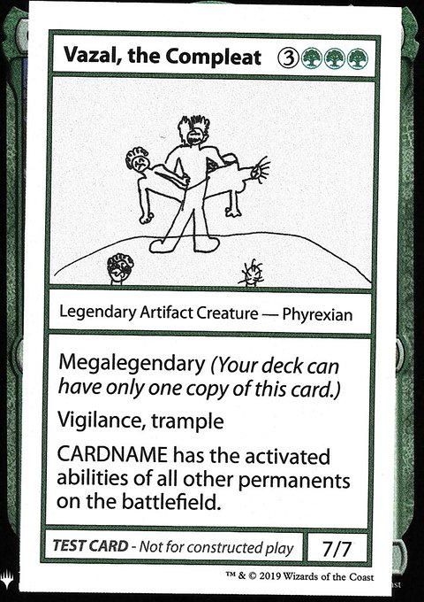 Vazal, the Compleat, Mystery Booster Playtest Cards 2019 #85, Magic: The Gathering card