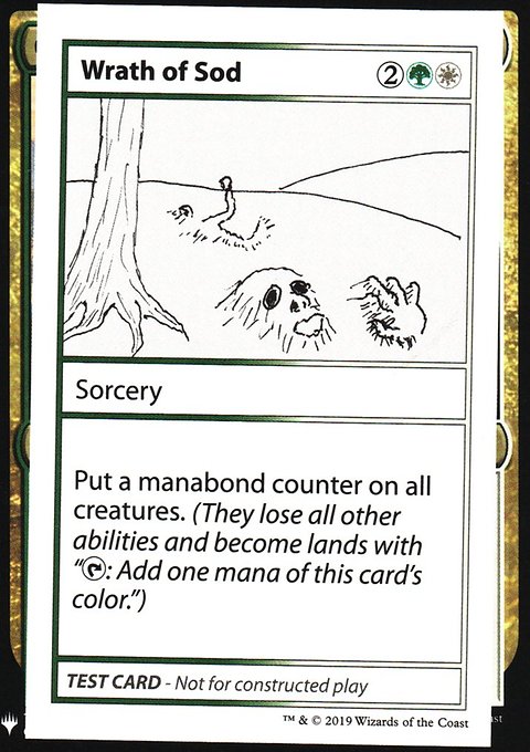 Wrath of Sod, Mystery Booster Playtest Cards 2019 #103, Magic: The Gathering card