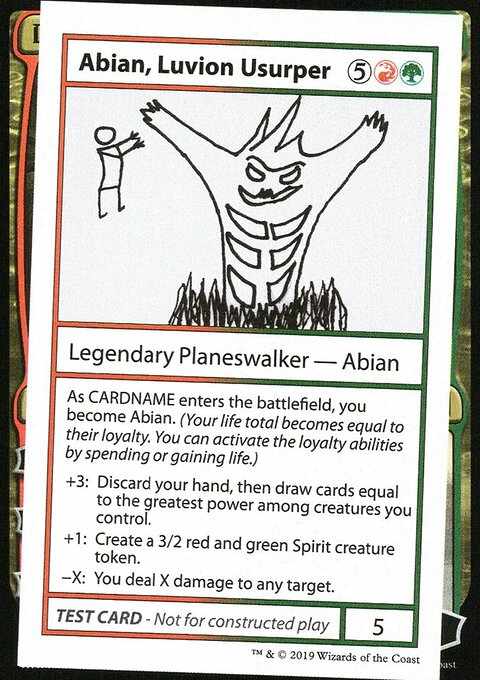 Abian, Luvion Usurper, Mystery Booster Playtest Cards 2021 #87, Magic: The Gathering card