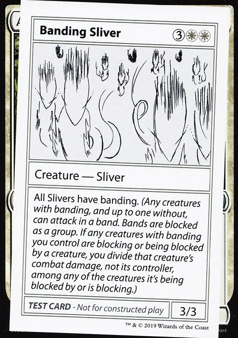 Banding Sliver, Mystery Booster Playtest Cards 2021 #2, Magic: The Gathering card