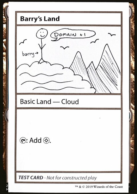 Barry's Land, Mystery Booster Playtest Cards 2021 #113, Magic: The Gathering card