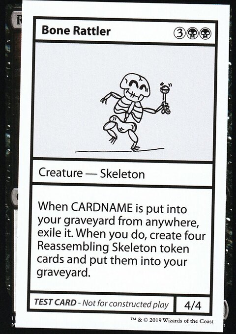 Bone Rattler, Mystery Booster Playtest Cards 2021 #35, Magic: The Gathering card