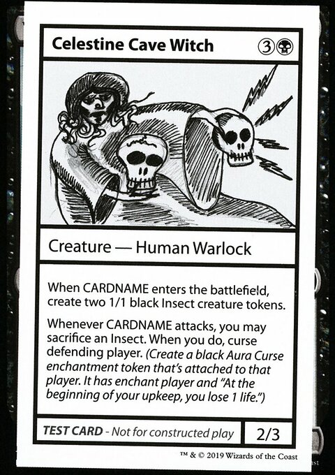 Celestine Cave Witch, Mystery Booster Playtest Cards 2021 #37, Magic: The Gathering card