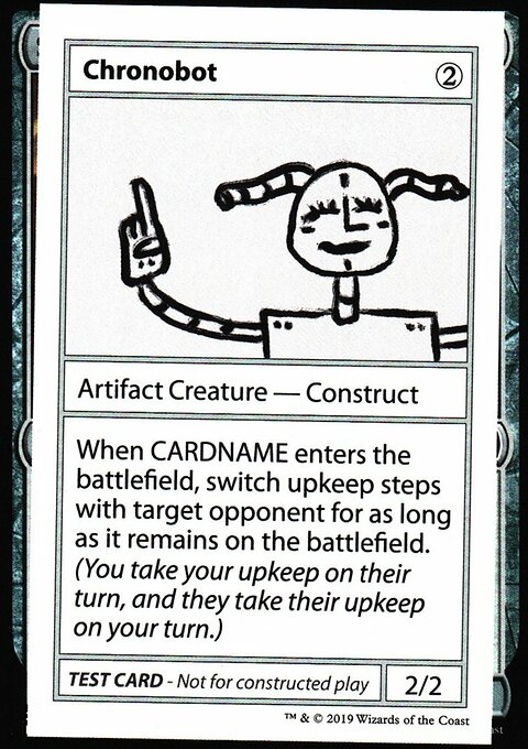 Chronobot, Mystery Booster Playtest Cards 2021 #105, Magic: The Gathering card