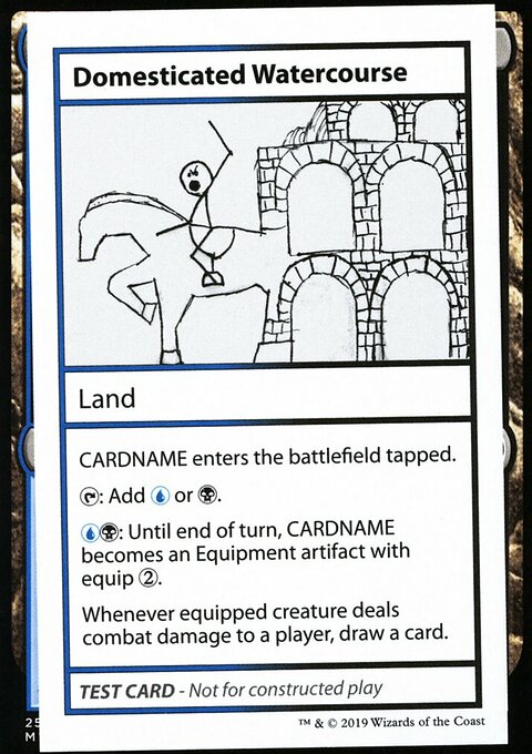 Domesticated Watercourse, Mystery Booster Playtest Cards 2021 #114, Magic: The Gathering card