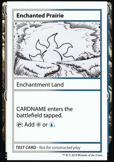 Enchanted Prairie, Mystery Booster Playtest Cards 2021 #115, Magic: The Gathering card