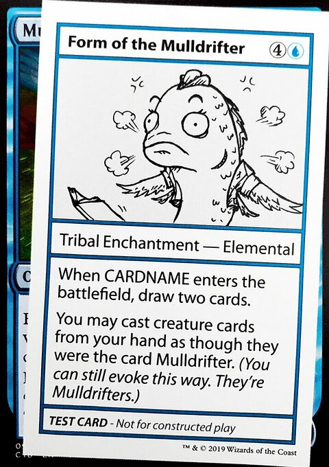 Form of the Mulldrifter, Mystery Booster Playtest Cards 2021 #22, Magic: The Gathering card