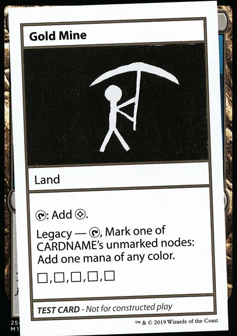 Gold Mine, Mystery Booster Playtest Cards 2021 #116, Magic: The Gathering card