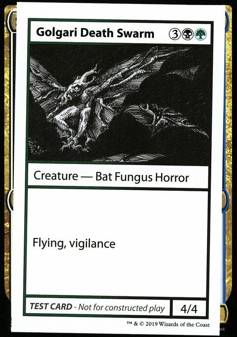 Golgari Death Swarm, Mystery Booster Playtest Cards 2021 #91, Magic: The Gathering card