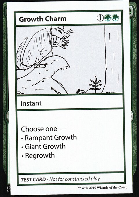 Growth Charm, Mystery Booster Playtest Cards 2021 #77, Magic: The Gathering card