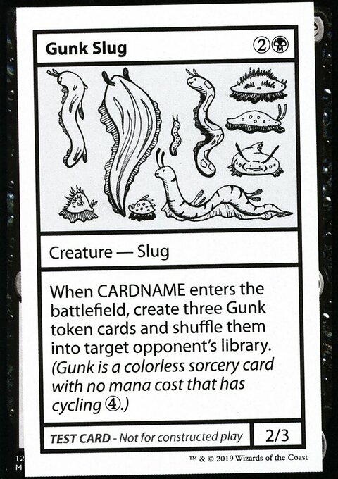 Gunk Slug, Mystery Booster Playtest Cards 2021 #43, Magic: The Gathering card