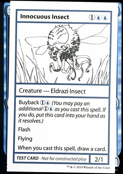 Innocuous Insect, Mystery Booster Playtest Cards 2021 #23, Magic: The Gathering card