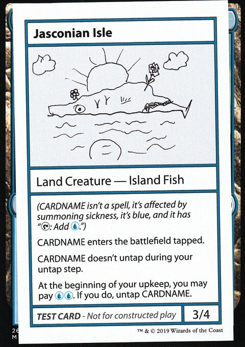 Jasconian Isle, Mystery Booster Playtest Cards 2021 #117, Magic: The Gathering card