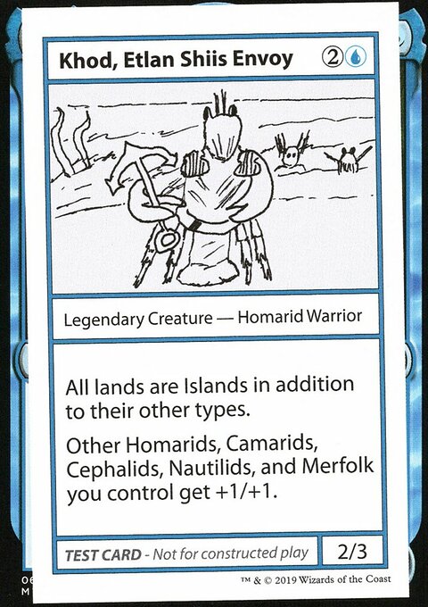 Khod, Etlan Shiis Envoy, Mystery Booster Playtest Cards 2021 #24, Magic: The Gathering card