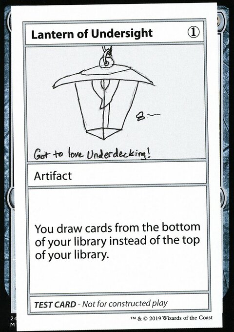 Lantern of Undersight, Mystery Booster Playtest Cards 2021 #106, Magic: The Gathering card