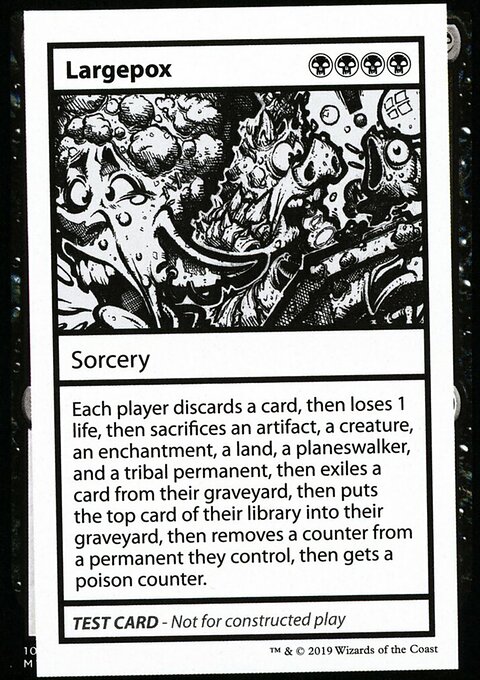 Largepox, Mystery Booster Playtest Cards 2021 #44, Magic: The Gathering card